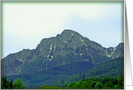 Austrian mountains card