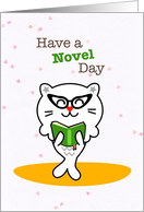 Have a Novel Day Librarian Pun Humor Birthday card
