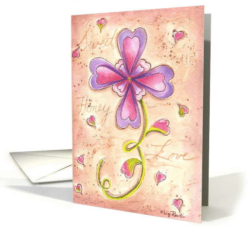 Valentine Flower card (159633)