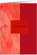 Welcome -To Our Team card