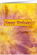 Happy Birthday - Abstract card