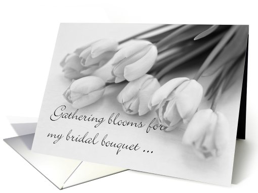 Bridesmaid Invitation - Tulips card (527932)