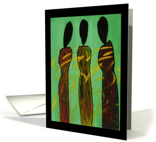 Symbiotic Sisters II - Blank Ethnic Art card (714652)