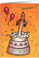 Doxie Birthday Cake Surprise card