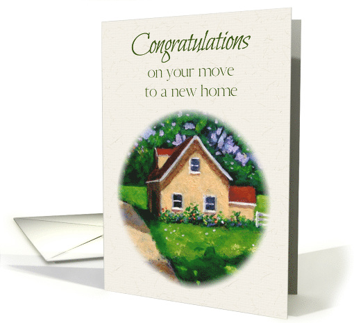 Congratulations on Move To New Home, Cute Country Cottage... (1321658)