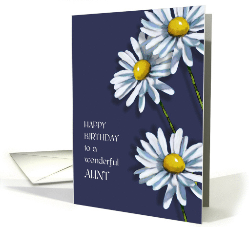 Happy Birthday to Aunt, Three Daisies, Christian Message,... (1398682)