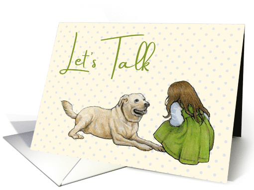 Let's Talk and Make Up with Girl and Dog Face to Face... (1746678)