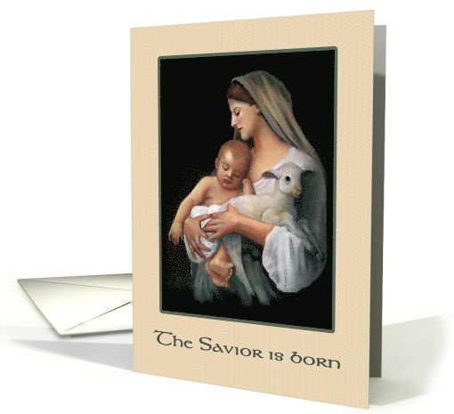 Religious Christmas Savior Is Born Classical Painting... (969865)