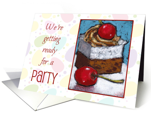 Party Invitation, Getting Ready For A Party with Cake and... (976295)