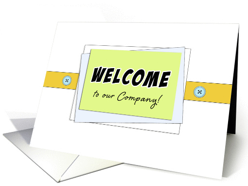 Business Welcome to our Company-Green Frame, Buttons,... (1020205)