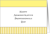 For Employee Administrative Professionals Day Greeting Card-Yellow card