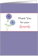 Sympathy / Condolences Thank You for Your Sympathy Card