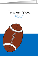 For Football Coach Thank You Coach Card