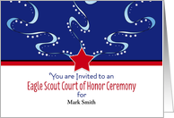 Eagle Scout Ceremony Party Invitation-Court of Honor-Custom Card