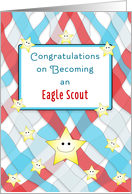 Eagle Scout Greeting Card-Court of Honor-Smiling Stars card