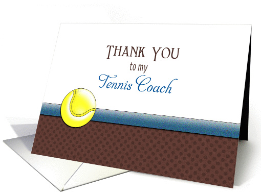 For Tennis Coach Tennis Greeting Card-Tennis Ball card (1108728)