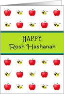 Rosh Hashanah L’shanah Tovah Jewish New Year Card-Apples & Bees card