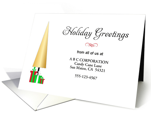 From Business Christmas Card-Customizable-Christmas Tree... (1180520)