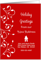 Our New House Christmas Card-Custom-New Address-We’ve Moved card