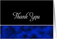 General Thank You Card - Blue and Black card