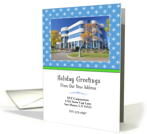 From Business New Address Christmas Photo Card... (1194868)