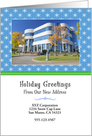 From Business New Address Christmas Photo Card Announcement Custom card