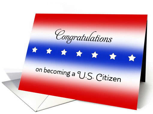 Becoming a US Citizen Greeting Card-Green... (339672)