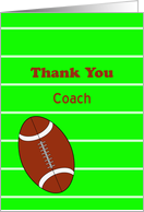 Football Thank You Coach Card
