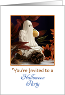 Halloween Party Invitation with Ghost card