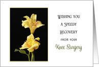 Knee Surgery Get Well Feel Better Greeting Card - Two Yellow Flowers card