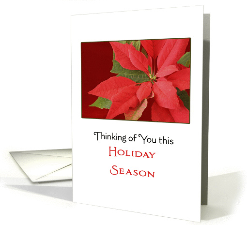 Remembrance Christmas Card-Thinking of You this Holiday Season card