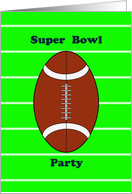 Super Bowl Party Invitation-Football-Football Field Card