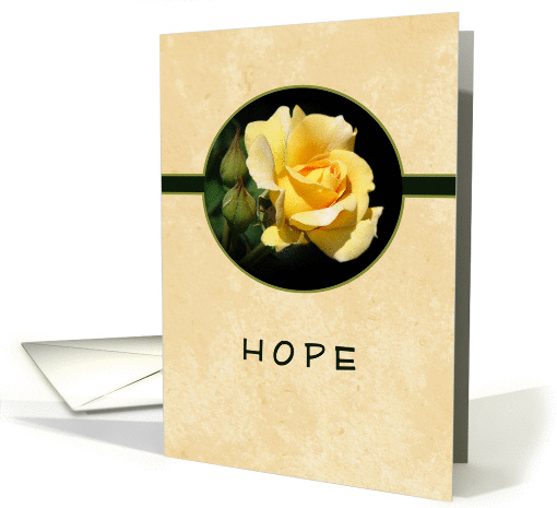For Cancer Patient-Hope Encouragement Greeting Card with... (551531)