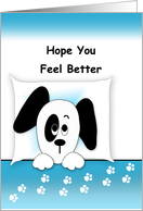 Get Well Card With Puppy card