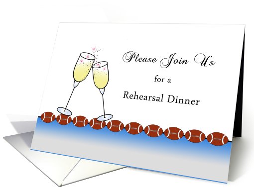 Rehearsal Dinner Football Theme card (592820)