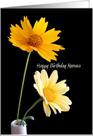 Happy Birthday Mamaw with Yellow Flowers card