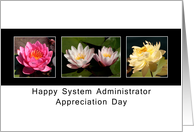 System Administrator Appreciation Day-Lotus Flowers card