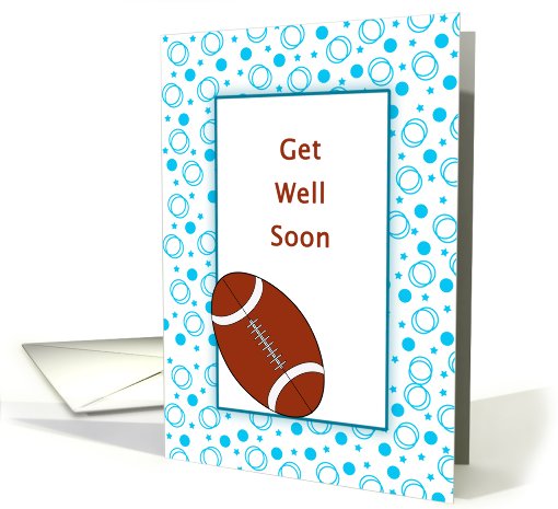 Get Well Soon, with Football card (655401)
