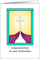 Ordination Congratulations, Cross card