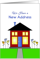New Address Announcement-New Home-New House-Greeting Card-House card
