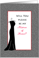 Be My Matron of Honor, Black Dress card