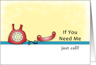 Call Me, Phone card