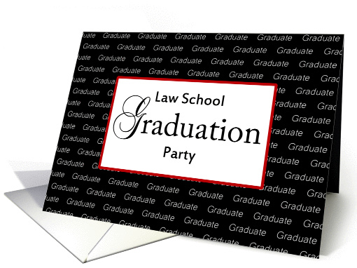 Law School Graduation Party Invitation-Graduate Text on... (771501)