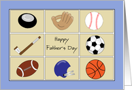 For Dad / For Father Father’s Day Greeting Card with Sports Theme card