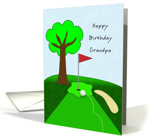 Golf Theme Birthday Card for Grandpa card (825488)