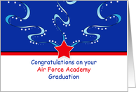 Air Force Academy Graduation Greeting Card - Patriotic card