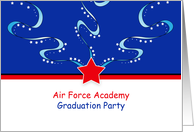 Air Force Academy Graduation Party Invitation - Patriotic card