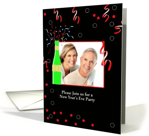 New Year's Party Invitation-Photo Card-Champagne... (851124)