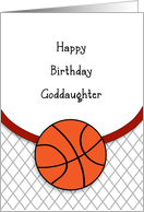 Goddaughter Birthday Basketball Card
