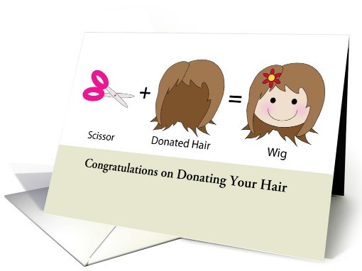 Congratulations on Donating Your Hair-Bald Girl with Wig... (878914)